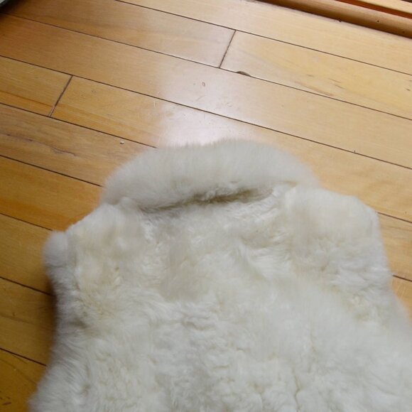 PLUSH Ueilam Vintage Alpaca Fur Vest Size L - Picture 13 of 16